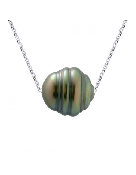 Tahitian Pearl Necklaces Cerclea - Sizes from 8 to 11 mm - Forsçat Chain - Silver 925 - Maurugu