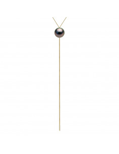 Tahitian Tahitian Tie Necklace 10-11 mm - Venetian Chain...