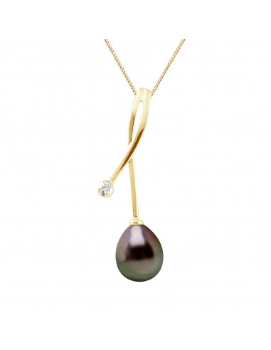 Prestige Necklace - Tahitian Pear Pear 8-9 mm -...