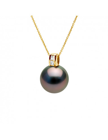 Pendentif Prestige Perle de Tahiti Ronde 10-11...