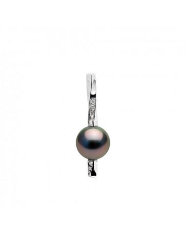 Round Tahitian Pearl Prestige Pendant 9-10 mm -...
