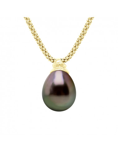 Collier Prestige Perle de Tahiti Poires 10-11 mm - Chaîne Amandine Or 750 - MANUREVA