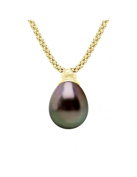 Collier Prestige Perle de Tahiti Poires 10-11 mm - Chaîne Amandine Or 750 - MANUREVA
