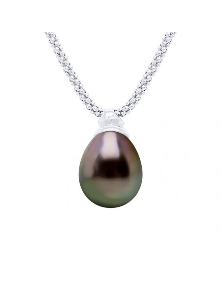 Collier Prestige Perle de Tahiti Poires 10-11 mm - Chaîne Amandine Or 750 - MANUREVA