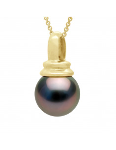 Round Tahitian Prestige Pendant 11-12 mm - Offered Chain...