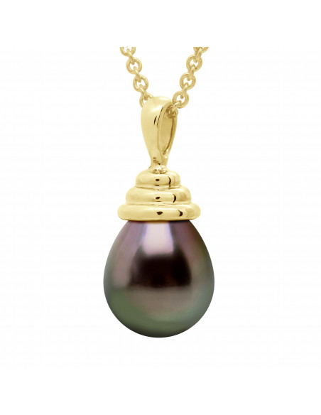 Tahitian Pear Pear Pear Pear Pear Pear 9-10 mm - Offer Channel - Gold 375 - TUI