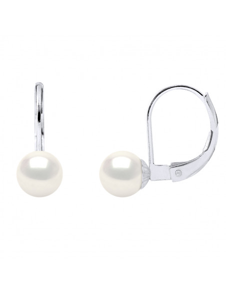 Earrings Beads 6-7 mm - Sleeve System - Gold 375 - Alesia