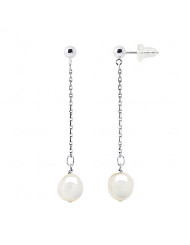 Baroque pearl earrings 8-9 mm - Gold 375 - Marais