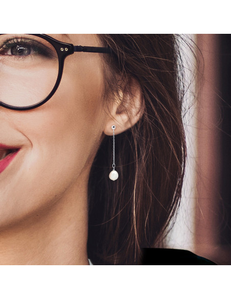 Baroque pearl earrings 8-9 mm - Gold 375 - Marais