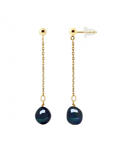 Baroque Pearl Earrings 8-9 mm - Gold 750 - Paimpol