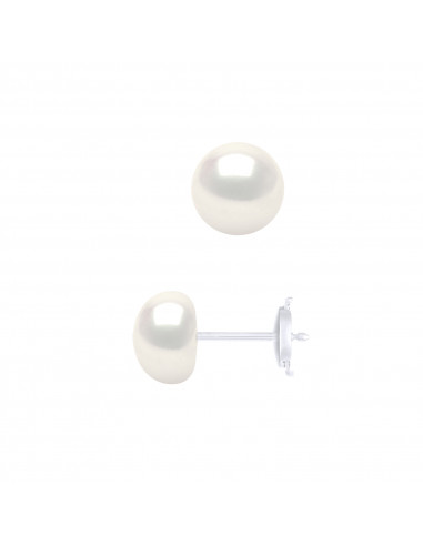 Boucles d'Oreilles Perles Boutons - Plusieurs Tailles Disponibles - Système Sécurité - Or 375 - CONCORDE