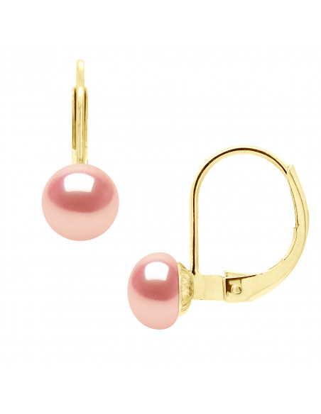 Boucles d'Oreilles Perles 6-7 mm - Système Dormeuses - Or 750 - CHAILLOT