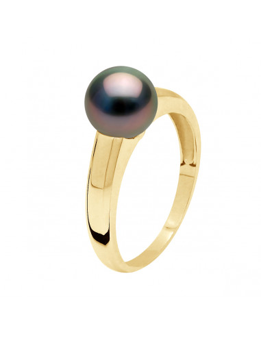 Tahitian Round Round Round 8-9 mm - Gold 750 -...