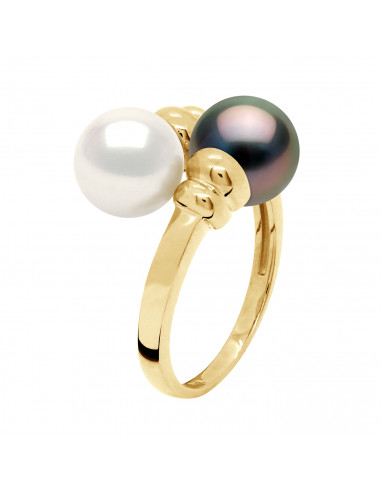 Bague TOI & MOI - Perles de Tahiti et d'Eau...