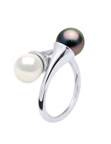 Bague TOI & MOI - Perles de Tahiti et d'Eau...