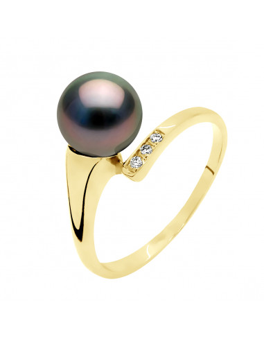 Ring Round Jewelery Tahitian Pearl Round 8-9 mm...