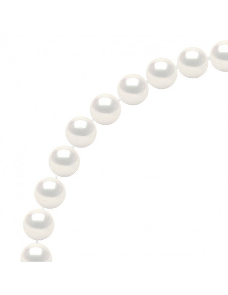 Bracelets Rangs de Perles Semi Rondes / Rondes - Tailles de 4 à 7 mm - Mousqueton - Argent 925 - EZE