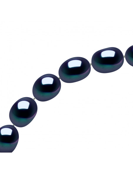 Bracelets Rangs de Perles Grain de Riz - Tailles de 4 à 6 mm - Anneau Ressort - Or 750 - MONTAIGNE