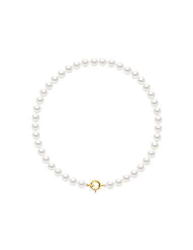 Bracelets Rangs de Perles d'Eau Douce Rondes -...