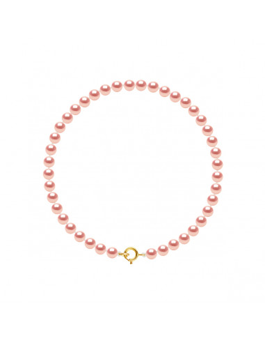 Bracelets Rangs de Perles d'Eau Douce Rondes -...