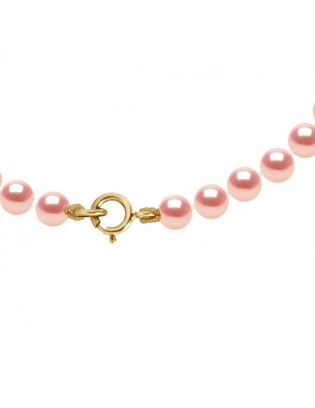 Bracelets Rangs de Perles d'Eau Douce Rondes - Tailles de 4 à 6 mm - Anneau Ressort - Or 750 - VINCENNES