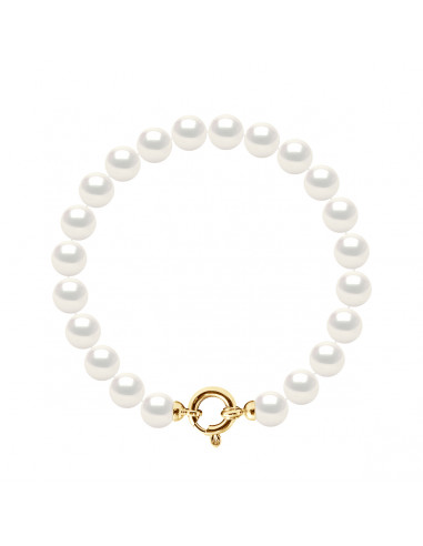 Bracelet Rang de Perles Rondes - Tailles de 7 à...