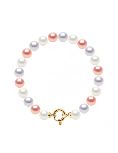 Bracelet Rang de Perles Rondes - Tailles de 7 à...