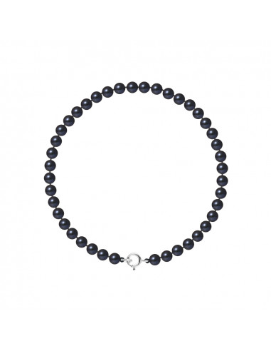 Bracelets Rangs de Perles d'Eau Douce Rondes - Tailles de 4 à 6 mm - Anneau Ressort - Or 375 - SURENNES
