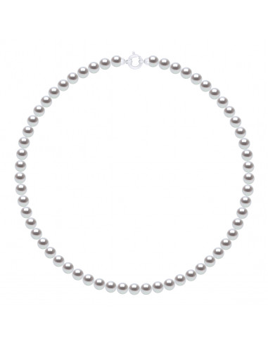 Colliers Rangs de Perles - Tailles 5 à 7 mm - 42 cm - Anneau Marin - Or 750 - VENDOME