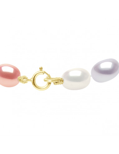 Colliers Rangs de Perles Grain de Riz - Tailles...