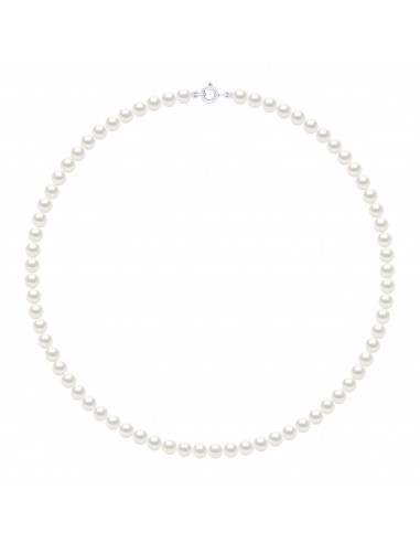 Colliers Rangs de Perles Rondes - Tailles de 4 à 6 mm - Fermoir Ergonomique - Or 375 - BASTILLE