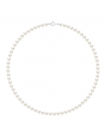 Round Bead Ring Necklaces - Sizes from 4 to 6 mm - Ergonomic Clasp - Gold 375 - BASTILLE