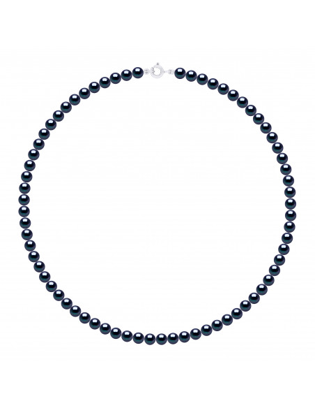 Round Bead Ring Necklaces - Sizes from 4 to 6 mm - Ergonomic Clasp - Gold 375 - BASTILLE