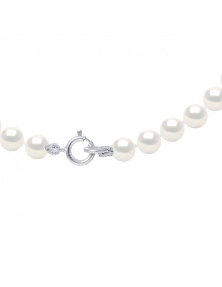 Colliers Rangs de Perles Rondes - Tailles de 4 à 6 mm - Fermoir Ergonomique - Or 375 - BASTILLE