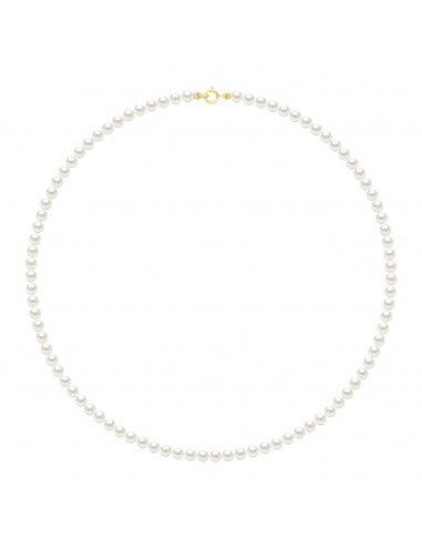 Colliers Rangs de Perles d'Eau Douce Rondes -...
