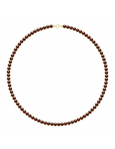 Colliers Rangs de Perles d'Eau Douce Rondes -...