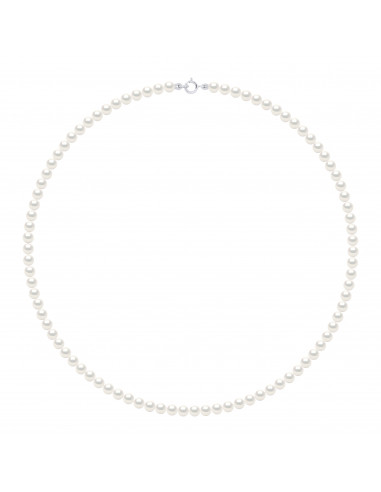 Colliers Rangs de Perles d'Eau Douce Rondes -...