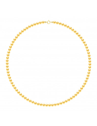 Colliers Rangs de Perles d'Eau Douce Rondes -...