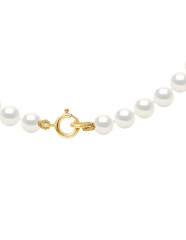 Colliers Rangs de Perles d'Eau Douce Rondes -...