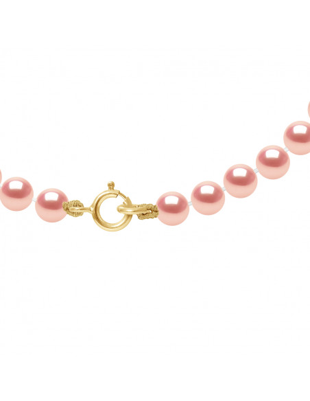 Round Dove Bead Ring Necklaces - Sizes from 4 to 6 mm - Spring Ring - Gold 750 - VINCENNES