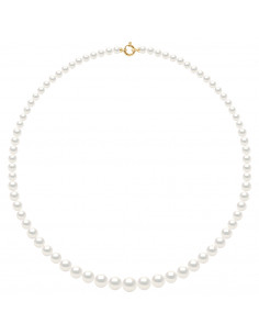 Chute Necklaces - Round Bead Rings from 12 to 6 mm - 55...