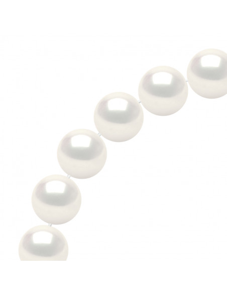 Colliers Rangs de Perles Rondes - Tailles de 9 à 12 mm - Anneau Marin Prestige - Or 375 - ELYSEE