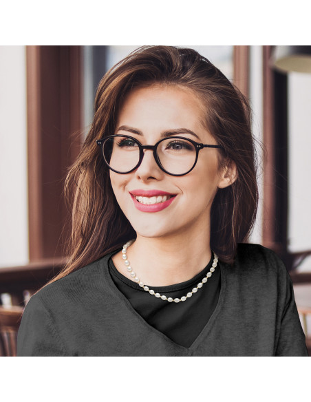 Necklaces Oval Bead Ranks 6-7 mm - Gold Balls - Ergonomic Clasp - Gold 750 - Palace