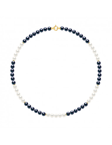Colliers Rangs de Perles Rondes 6-7 mm - Anneau...
