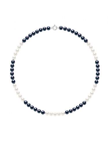 Colliers Rangs de Perles Rondes 6-7 mm - Anneau...