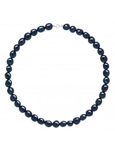 Colliers Rangs de Perles d'Eau Douce Baroques - Tailles de 6 à 9 mm - 45 cm - Anneau Ressort - Or 375 - SORBONNE