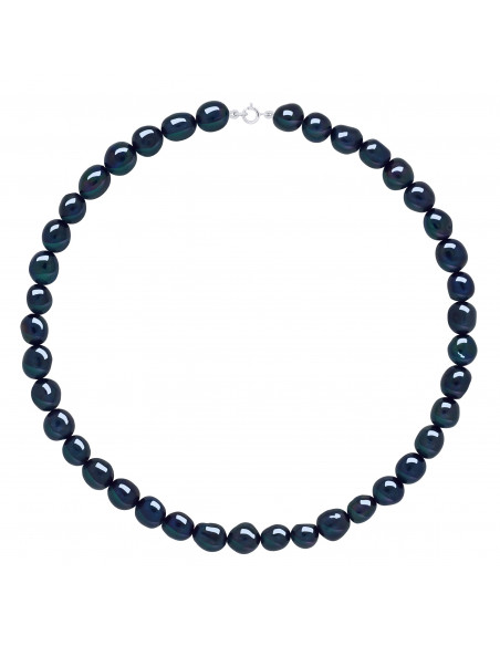 Colliers Rangs de Perles d'Eau Douce Baroques - Tailles de 6 à 9 mm - 45 cm - Anneau Ressort - Or 375 - SORBONNE