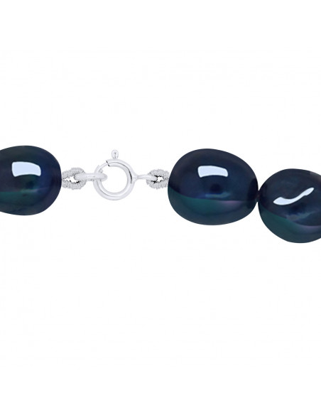 Colliers Rangs de Perles d'Eau Douce Baroques - Tailles de 6 à 9 mm - 45 cm - Anneau Ressort - Or 375 - SORBONNE