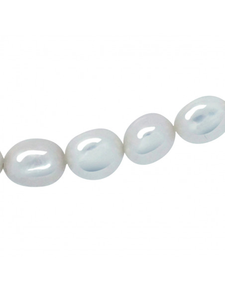Colliers Rangs de Perles d'Eau Douce Baroques - Tailles de 6 à 9 mm - 45 cm - Anneau Ressort - Or 375 - SORBONNE