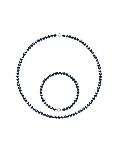 Parure Colliers et Bracelets - Tailles de 4 à 6 mm - Anneau Ressort - Or 750 - VINCENNES